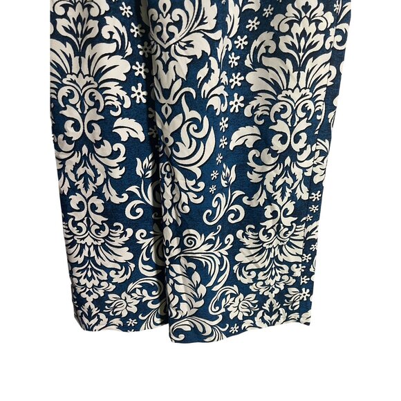 Rachel Zoe Womens Blue & White Damask Print Pants Size S Polyester Wide Leg - Picture 5 of 8